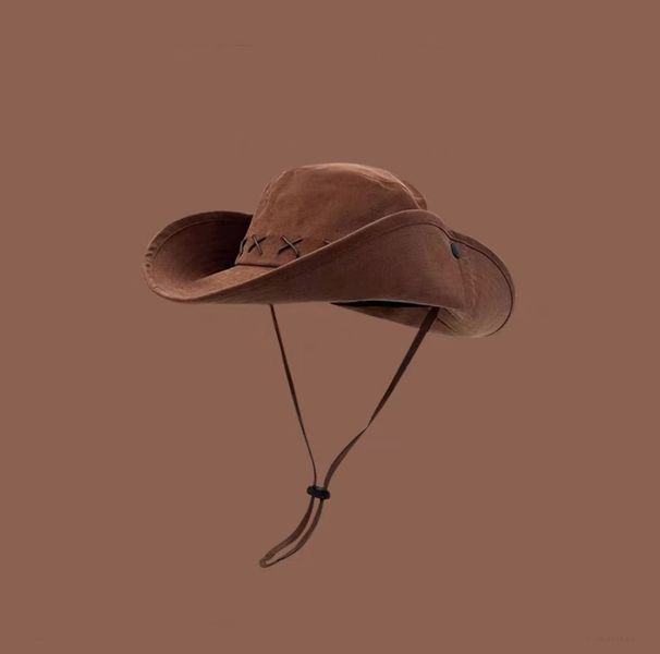 American Western Cowboy For Women, Hot Girl Style, Summer Beach Vacation Sunshade, Sun Protection Hat, Wide Brim_viptrois.com