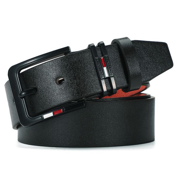 VOOTHOST Belt for Men Brand Design Leather Classical Alloy Pins Buckle Waist Belts Punk for Jeans Leisure Waistband F0047_viptrois.com