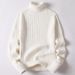 Men's Clothing Sweaters Long Collar Sweaters Slim Lapel Junior High School Integrated Fleece Sweaters For Male Students Medium High Collar_viptrois.com