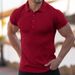 Men's Breathable Striped Shirt – Stretch Fit For Gym & Casual Wear, Moisture-Wicking Summer Performance_viptrois.com