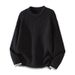 Pure Muqiu Men's Clothing | Two-Piece Colo-Block Textued Pine Gid Thick Yan Men Loose Wam Reto Knitted_viptrois.com