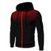 Pure 2024 Cross-Border Foreign Trade Autumn Winter New Men's Sweatshirt Casual Fashion Plain Cardigan Hooded Jacket Trendy_viptrois.com