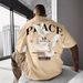 Men's Clothing New Men's Short Sleeved T Shirt 230g Pure Cotton Peace Dove Pattern Round Neck Bottoming Shirt Loose Casual_viptrois.com