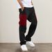 Men's Clothing Men's Japanese Streetwear Cargo Pants – Oversized Dark Aesthetic Workwear Trousers (S-XXXL, Black/Color Block)_viptrois.com