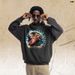 Stylish Oil Painting Print Hooded Sweatshirt For Men, Autumn And Winter Trendy American Hip-hop Style,_viptrois.com