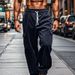Men's Corduroy Relaxed Fit Straight Leg Pants - Comfortable Casual Trousers For Autumn Winter (Navy, Black, Gray, Army Green, Brick Red)_viptrois.com