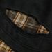 Distressed Tassel Two-Piece Sweatshirt For Men Spring Loose Trendy Design Turn-Down Collar Plaid Lined Pullover Top_viptrois.com
