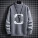 Oversized Crewneck Sweater – Thick Knit For Teens (S-XXXL, Winter & Fall Essential)_viptrois.com