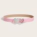 Women's Belt 2024 New Korean Fashion All-match Casual Heart Belt All-match Decorative Love Buckle Belt_viptrois.com