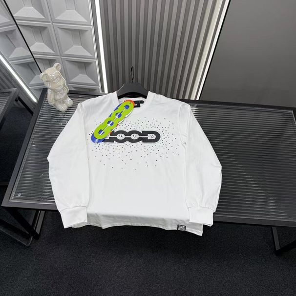 GOODBRAND Autumn Same Style Holiday Colorful Candy Cat's Eye Stone Fashion High-end Feel Men's Sweatshirt_viptrois.com