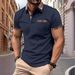 Men's Clothing Short Sleeved Polo Shirt Summer New Size Color Matching Lapel Men's Short Sleeved Polo Shirt T Shirt_viptrois.com