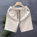 Men's Lightweight Casual Shorts, Loose Fit American Style Athletic Shorts With Versatile Wear For Teens And Adults_viptrois.com