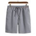 Men's Solid Color Loose Shorts Fashion Men's Casual Large Size Beach Shorts_viptrois.com