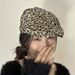 New Leopard Print Beret Forward Women In Spring Summer, Versatile Duckbill Hat For Showing Off Face, Small Casual Duck_viptrois.com