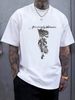 American Nightmare Band Skull Soldier White T-Shirt Size L Unisex Slightly Homme Casual Stretched Fashion Stylish Summer Comfortable Soft_viptrois.com