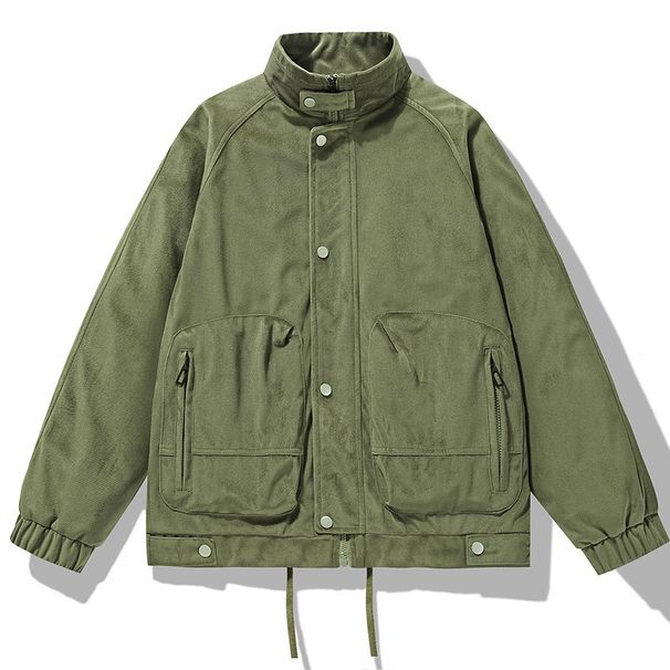 Men's Clothing Spring And Autumn Jacket Men's Trendy Baseball Jacket Corduroy Jacket Hooded Camouflage Casual Versatile Waterproof Breathable_viptrois.com