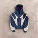 Gothic Y2K Streetwear Hooded Zip-Up Jacket - Oversized Unisex Harajuku Style Pullover With Patchwork Design (Black, Grey, Blue, Green)_viptrois.com