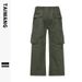Men's Clothing Thai King Men's Wear 2024 Retro Paratrooper Pants Autumn and Winter Garment Dyeing Workwear Loose Multi Pocket Pants Men's Trousers_viptrois.com