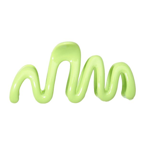 Premium Candy-Colored Dopamine Wave Claw Clip - Large Back-of-Head Updo Clip With Designer Flair - Statement Shark Clip_viptrois.com