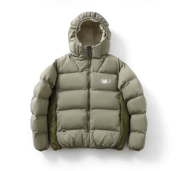 Men's Clothing Winter High End Silicone Star Logo Men's And Women's Couple Extra Thick Warm Fluffy Hooded Cotton Coat/jacket_viptrois.com