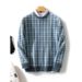 Loom 2024 Autumn Winter New Men's Clothing Houndstooth Knitted Casual Wool European American Plus Size Sweater_viptrois.com