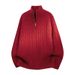 Turtleneck Men Autumn Winter Solid Color Pullover Men's Casual Knitted Sweater Youth Long Sleeve Warm Hoodie_viptrois.com