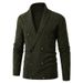 Loom Cross-Border Autumn New Casual Men's Solid Color Thickened European And American Style Knitted Cardigan Sweater Jacket_viptrois.com