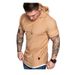 Men's Clothing Men's Hooded T Shirts Short Sleeved T Shirts For Men_viptrois.com