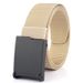 Unisex Unisex casual men's nylon belt all-in-one jeans without metal inner belt tank print_viptrois.com