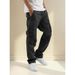 Men's Cargo Pants With Drawstring Waist & Multiple Pockets - Comfortable Workwear Casual Trousers For Outdoor & Daily Wear_viptrois.com