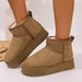 SHLIANG New Buckle Snow Boots For Women Warm Plush Lining Platform Fashion Winter Boots Woman Non Slip Suede Ankle Botas Mujer X0068_viptrois.com