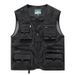 Men's Clothing Multi-Pocket Tactical Vest For Outdoor Activities, Photography, Fishing & Work - Lightweight, Breathable, Durable Nylon Blend_viptrois.com