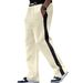 Men's Heavyweight Contrast-Panel Jogger Pants Casual Streetwear Sweatpants Black White 6 Color Options_viptrois.com