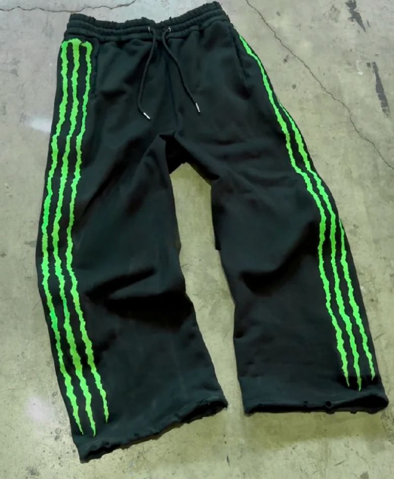 Men's Clothing Claw Shape Hip Hop Street Rap Fluorescent Fun Casual Loose Trousers One Batch_viptrois.com