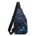 Men's Crossbody Sling Bag With Multiple Compartments, Lightweight Oxford Fabric, Adjustable Strap For Travel, Work & Daily Use_viptrois.com