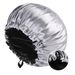 2024 New Double Sided Satin Sleeping Cap Women's Fashion Elastic Hair Care Cap Button Shower Cap Factory Direct Sales_viptrois.com