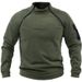 Loom European And American Stand Collar Sweatshirt Spring Loose Solid Color Outdoor Warm Breathable Tactical Men's Top In_viptrois.com