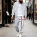 Men's Fleece-Lined Baseball Jacket & Pants Set - Winter Outdoor Casual Sportswear For Urban Commuting (Black, Navy, Grey, Grey/White Sleeves)_viptrois.com