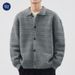 Men's Vintage Knit Cardigan - Oversized Lapel Sweater Coat For Casual & Retro Style_viptrois.com