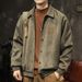 High-end Spring And Autumn New Ins Trend Suede Jacket Men's Loose Turn-down Collar Retro Casual Versatile Coat_viptrois.com