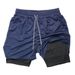 Men's Clothing 25 New Summer Lining Pocket Quick Drying Breathable Men's Shorts Training Running Shorts_viptrois.com