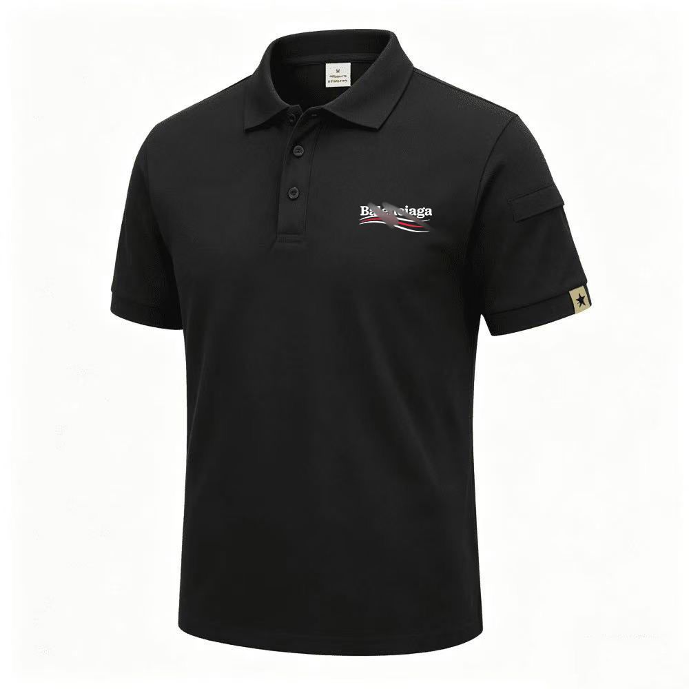 New Summer Men's Polo Shirt With Printed Design Casual Shirt For Young People Engaged In Outdoor Sports Short Sleeve Shirt_viptrois.com