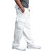 Premium Products Men's Multi Pocket Workwear Casual Pants In Autumn Winter, Oversized Brushed And Plush Leggings For Men_viptrois.com