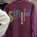 Loom Loom 2024 Autumn Winter Trendy Brand European American Style Letter Smile Versatile Fashionable Handsome Long Sleeve Crew_viptrois.com
