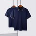 Men's Oversized Polo Shirt – Trendy Streetwear Short-Sleeve Top With Contrast Trim_viptrois.com