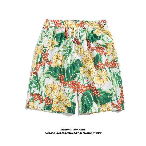 Men's Clothing Travel Casual Shorts Men Summer Ins Couple Beach Pants Loose Trendy Five Point Pants_viptrois.com