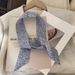 Narrow For Women, Versatile Summer Scarf, Korean Style, Thin And Long Ins Ribbon Decoration, Bag Tie, Small Neck Scarf_viptrois.com