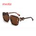 Fashion Square Frame Sunglasses Personalized Five Pointed Star Sunshade Sunglasses_viptrois.com