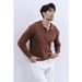 Men's Slim-Fit Knit Polo Sweater - Long Sleeve Business Casual Pullover (White, Black, Brown) - Breathable & Wrinkle-Free Sizes M To XXXL_viptrois.com