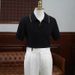 Men's Clothing 2025 New Summer Short Sleeved Polo Shirt British Yappie Thin Men's Casual Business V Neck Knitted T Shirt_viptrois.com
